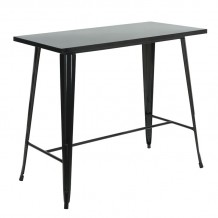 Intra Τραπέζι Bar Μέταλλο Βαφή Μαύρο c533308