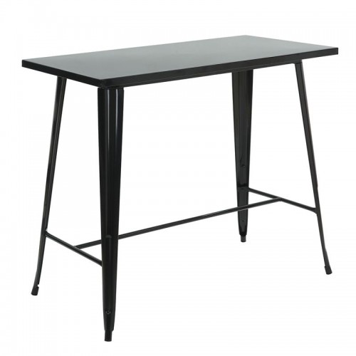 Intra Τραπέζι Bar Μέταλλο Βαφή Μαύρο c533308
