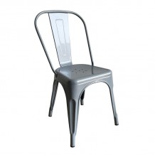 Intra Καρέκλα Στοιβαζόμενη Μέταλλο Βαφή Γκρι c533322