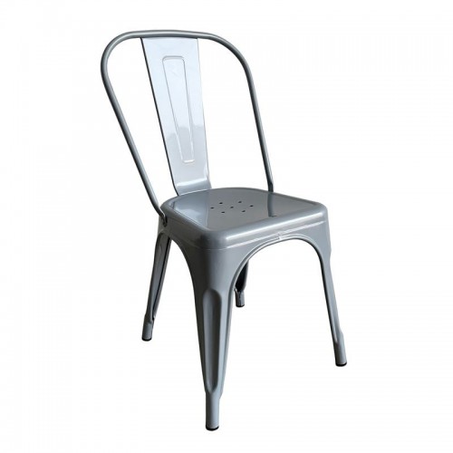 Intra Καρέκλα Στοιβαζόμενη Μέταλλο Βαφή Γκρι c533322