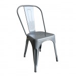 Intra Καρέκλα Στοιβαζόμενη Μέταλλο Βαφή Γκρι c533322