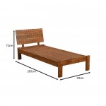 Main Κρεβάτι Μονό για Στρώμα 90x200cm Ακακία Φυσικό c533374