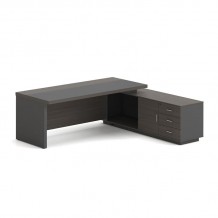 Avanzo Γραφείο Δεξιά Γωνία Απόχρωση Grey Walnut c533470