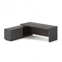 Avanzo Γραφείο Αριστερή Γωνία Απόχρωση Grey Walnut c533473
