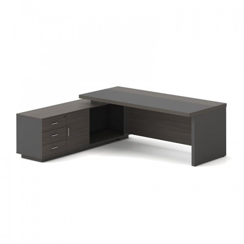 Avanzo Γραφείο Αριστερή Γωνία Απόχρωση Grey Walnut c533473