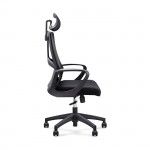 Πολυθρόνα Γραφείου Διευθυντή Mesh Μαύρο Ύφασμα Μαύρο c533476