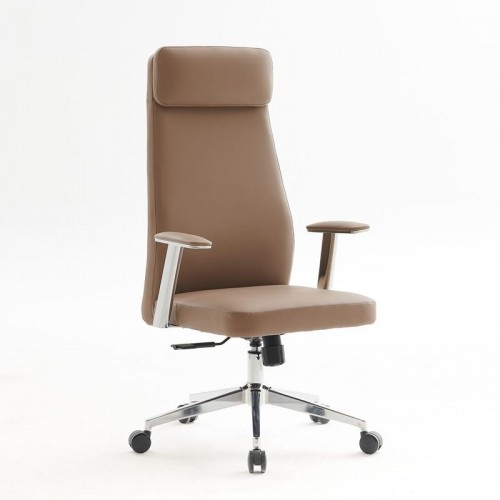 Πολυθρόνα Γραφείου Διευθυντή Pu Cappuccino Βάση c533480