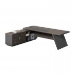 MAESTRO Γραφείο Αριστερή Γωνία Απόχρωση Grey Walnut c533481
