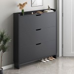 Scarpiera Παπουτσοθήκη MDF Melamine Απόχρωση Γκρι c533485
