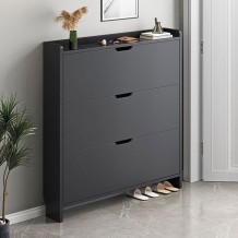 Scarpiera Παπουτσοθήκη MDF Melamine Απόχρωση Γκρι c533485
