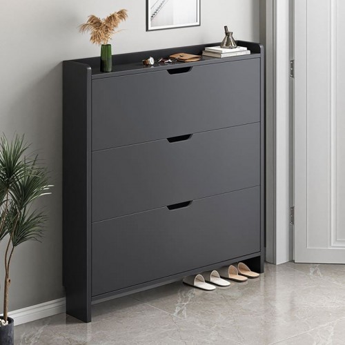 Scarpiera Παπουτσοθήκη MDF Melamine Απόχρωση Γκρι c533485