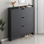 Scarpiera Παπουτσοθήκη MDF Melamine Απόχρωση Γκρι c533485