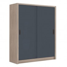Vain Ντουλάπα Δίφυλλη Συρόμενη Αποχρώσεων Sonoma Oak Grey c533489