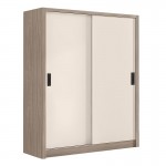 Vain Ντουλάπα Δίφυλλη Συρόμενη Αποχρώσεων Sonoma Oak Cream c533491