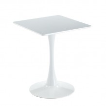 Sosta Τραπέζι MDF Άσπρο Βάση Μέταλλο Βαφή Άσπρο c533515