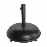 Βάση ομπρέλας Τσιμέντο Μέταλλο Απόχρωση Μαύρο με ρόδες c533624