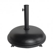 Βάση ομπρέλας Τσιμέντο Μέταλλο Απόχρωση Μαύρο με ρόδες c533624