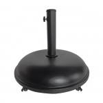 Βάση ομπρέλας Τσιμέντο Μέταλλο Απόχρωση Μαύρο με ρόδες c533624