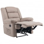 JALO Massage Πολυθρόνα Relax Σαλονιού Καθιστικού Ύφασμα Cappuccino c533759