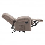 JALO Massage Πολυθρόνα Relax Σαλονιού Καθιστικού Ύφασμα Cappuccino c533759