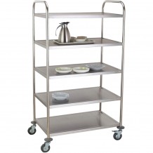 Τρόλεϊ Κουζίνας Ανοξείδωτο 5 Ράφια 86x53xΥ155cm c533846