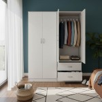 Ντουλάπα τετράφυλλη Lego pakoworld λευκή 160x42x180εκ c533872