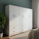 Ντουλάπα εξάφυλλη Lego pakoworld λευκή 200 5x42x180εκ c533878