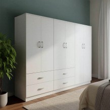 Ντουλάπα εξάφυλλη Lego pakoworld λευκή 200 5x42x180εκ c533878