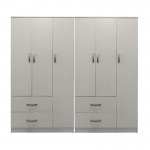 Ντουλάπα εξάφυλλη Lego pakoworld λευκή 180x42x180εκ c533880