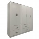 Ντουλάπα πεντάφυλλη Lego pakoworld λευκή 170x42x180εκ c533883