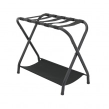 Μπαγκαζιέρα Μεταλλική Αναδιπλούμενη με 5 Ιμάντες Μαύρη 68x34 5xΥ57cm Σετ 2 c533923