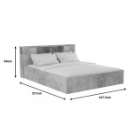 Φοιτητικό πακέτο επίπλων υπνοδωματίου OLYMPUS B pakoworld σετ 5τεμ σε antique ανθρακί απόχρωση c533927