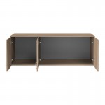 Πατάρι ντουλάπας Royal pakoworld τρίφυλλο sonoma 150x58x53εκ c533930