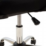 Καρέκλα γραφείου Berto II pakoworld με ανάκλιση ύφασμα mesh σε μπλε-μαύρη απόχρωση και βάση χρωμίου 60x48x85-95εκ c533952