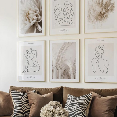 Πίνακας Greda pakoworld εξάπτυχος με ψηφιακή εκτύπωση και πλαίσιο 33x1 5x48εκ c533996