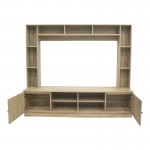 Σύνθετο σαλονιού Ambera pakoworld σε sonoma απόχρωση 200x40x171 5εκ c534001