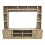 Σύνθετο σαλονιού Ambera pakoworld σε sonoma απόχρωση 200x40x171 5εκ c534001