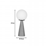 Επιτραπέζιο φωτιστικό Seziko pakoworld Ε27 καρυδί Φ15x37εκ c534004