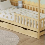 ΚΡΕΒΑΤΙ ΠΑΙΔΙΚΟ ΜΕ ΣΥΡΤΑΡΙΑ PHYLLIS HM21324 ΞΥΛΟ ΠΕΥΚΟΥ ΦΥΣΙΚΟ--ΜΕ ΣΤΡΩΜΑ 90x190εκ c534011