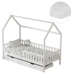 ΚΡΕΒΑΤΙ ΠΑΙΔΙΚΟ ΜΕ ΣΥΡΤΑΡΙΑ PHYLLIS HM21324 01 ΞΥΛΟ ΠΕΥΚΟΥ ΛΕΥΚΟ--ΜΕ ΣΤΡΩΜΑ 90x190εκ c534012