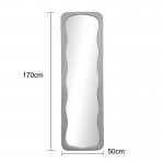 Καθρέπτης Lezour pakoworld βελούδο σε σάπιο μήλο απόχρωση 50x5x170εκ c534021