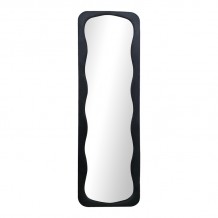 Καθρέπτης Lezour pakoworld βελούδο σε μαύρη απόχρωση 50x5x170εκ c534022