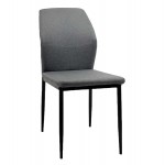 ΚΑΡΕΚΛΑ ΤΡΑΠΕΖΑΡΙΑΣ DIAZ HM18346 01 ΓΚΡΙ ΥΦΑΣΜΑ-ΜΕΤΑΛΛΙΚΑ ΠΟΔΙΑ ΜΑΥΡΑ 41 5x52x87Υεκ c534037