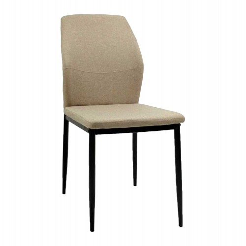 ΚΑΡΕΚΛΑ ΤΡΑΠΕΖΑΡΙΑΣ DIAZ HM18346 04 ΜΠΕΖ ΥΦΑΣΜΑ-ΜΕΤΑΛΛΙΚΑ ΠΟΔΙΑ ΜΑΥΡΑ 41 5x52x87Υεκ c534038