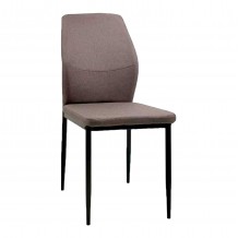 ΚΑΡΕΚΛΑ ΤΡΑΠΕΖΑΡΙΑΣ DIAZ HM18346 03 ΚΑΦΕ ΥΦΑΣΜΑ-ΜΕΤΑΛΛΙΚΑ ΠΟΔΙΑ ΜΑΥΡΑ 41 5x52x87Υεκ c534039