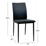 ΚΑΡΕΚΛΑ ΤΡΑΠΕΖΑΡΙΑΣ PERKY HM18347 02 ΜΑΥΡΟ ΥΦΑΣΜΑ ΜΕΤΑΛΛΙΚΑ ΠΟΔΙΑ 42x58x89 5Υεκ c534041