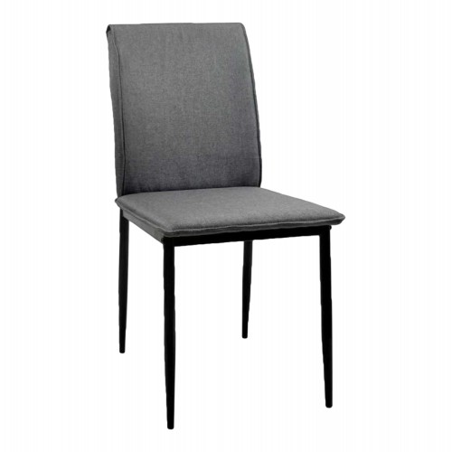 ΚΑΡΕΚΛΑ ΤΡΑΠΕΖΑΡΙΑΣ PERKY HM18347 01 ΓΚΡΙ ΥΦΑΣΜΑ-ΜΕΤΑΛ ΠΟΔΙΑ ΜΑΥΡΑ 42x58x89 5Υεκ c534044