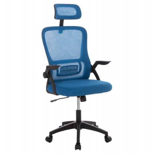 ΚΑΡΕΚΛΑ ΓΡΑΦΕΙΟΥ BLAZER HM1205 03 ΜΠΛΕ MESH-ΜΑΥΡΟΣ ΣΚΕΛΕΤΟΣ NYLON 60 5x47x85 5Υεκ c534046