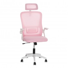 ΚΑΡΕΚΛΑ ΓΡΑΦΕΙΟΥ BLAZER HM1205 04 ΡΟΖ MESH-ΛΕΥΚΟΣ ΣΚΕΛΕΤΟΣ NYLON 60 5x47x85 5Υεκ c534047