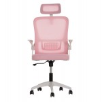 ΚΑΡΕΚΛΑ ΓΡΑΦΕΙΟΥ BLAZER HM1205 04 ΡΟΖ MESH-ΛΕΥΚΟΣ ΣΚΕΛΕΤΟΣ NYLON 60 5x47x85 5Υεκ c534047